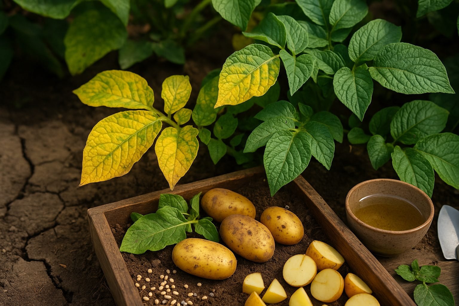 Common Causes of Yellow Potato Leaves
