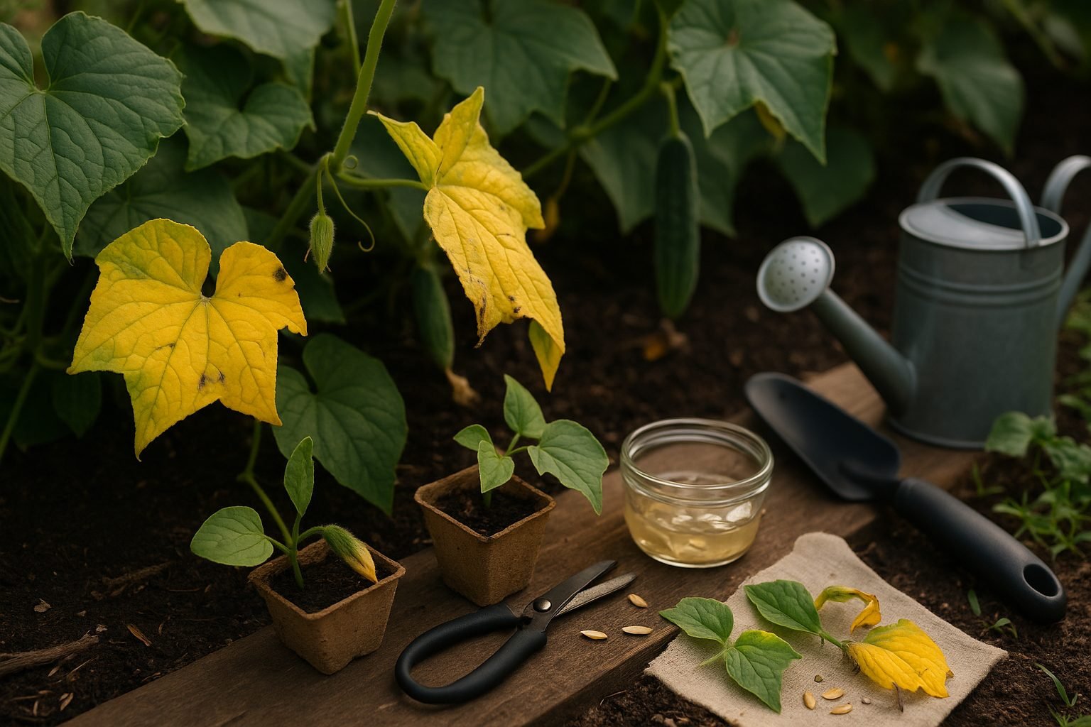 Common Causes of Yellowing Cucumber Leaves