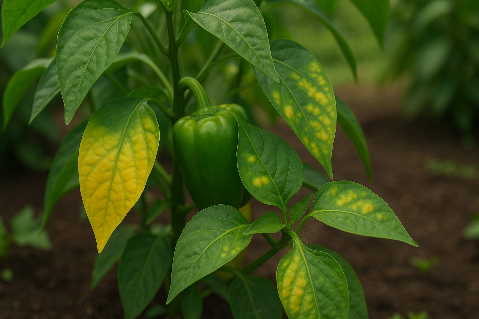 Common Causes of Yellowing Pepper Leaves
