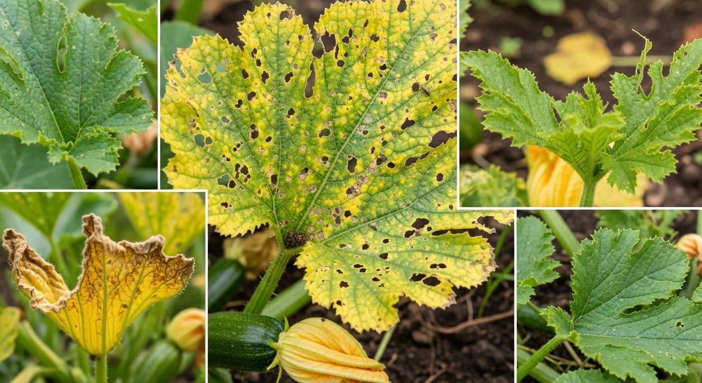 Common Signs of Pest Damage on Zucchini Plants