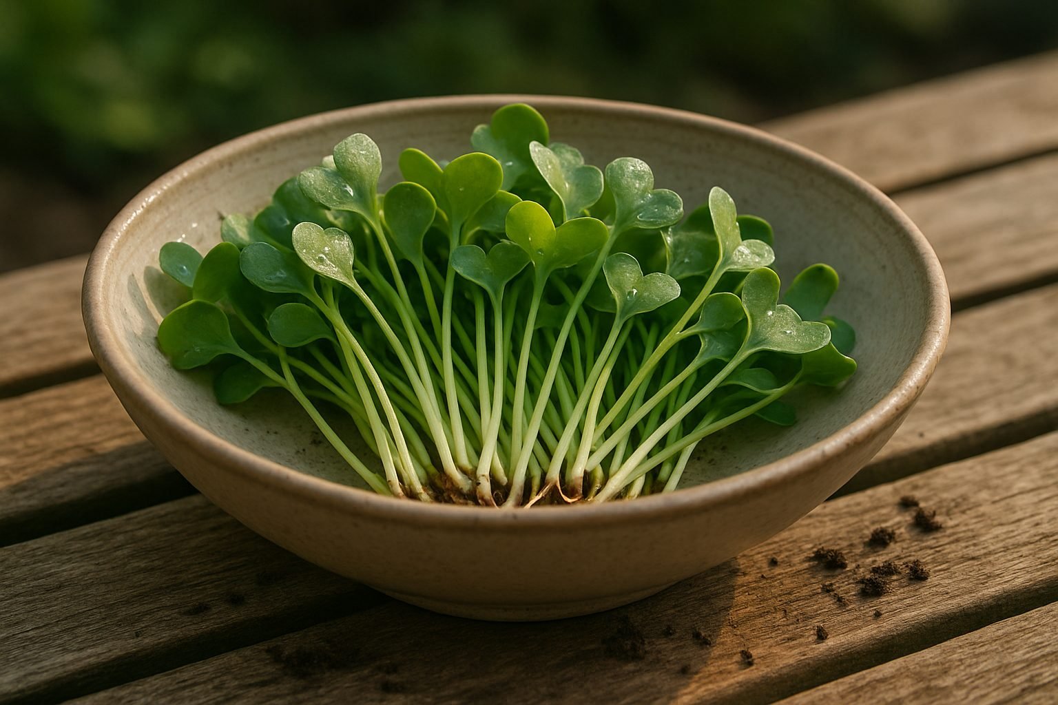 Dealing with Thinned Radish Seedlings