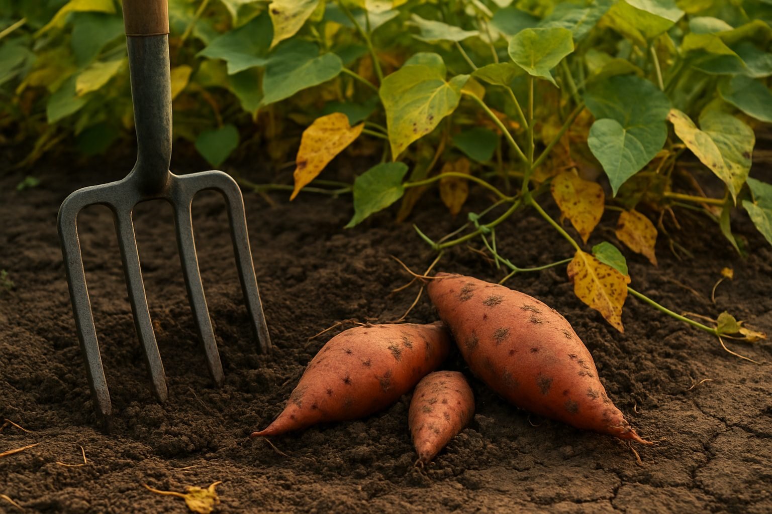 Deciding When to Harvest Sweet Potatoes