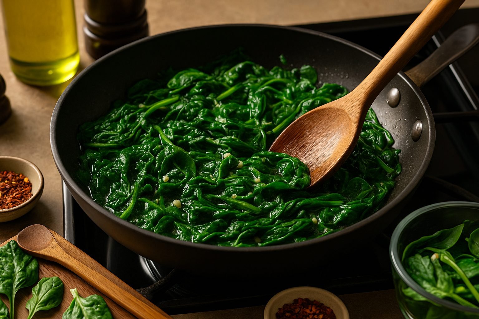 Easy Sauteed Spinach Recipe