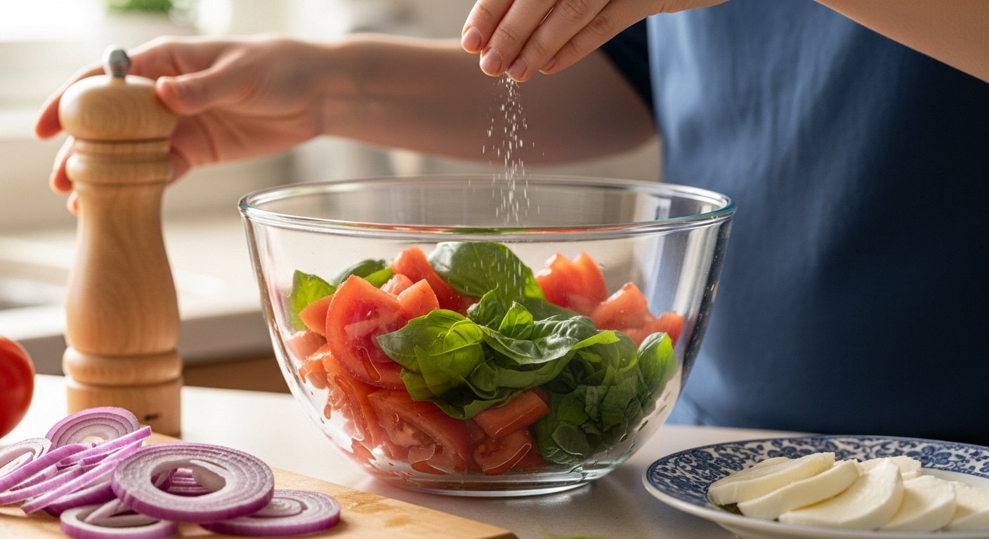 Easy Steps to Make Tomato Basil Salad