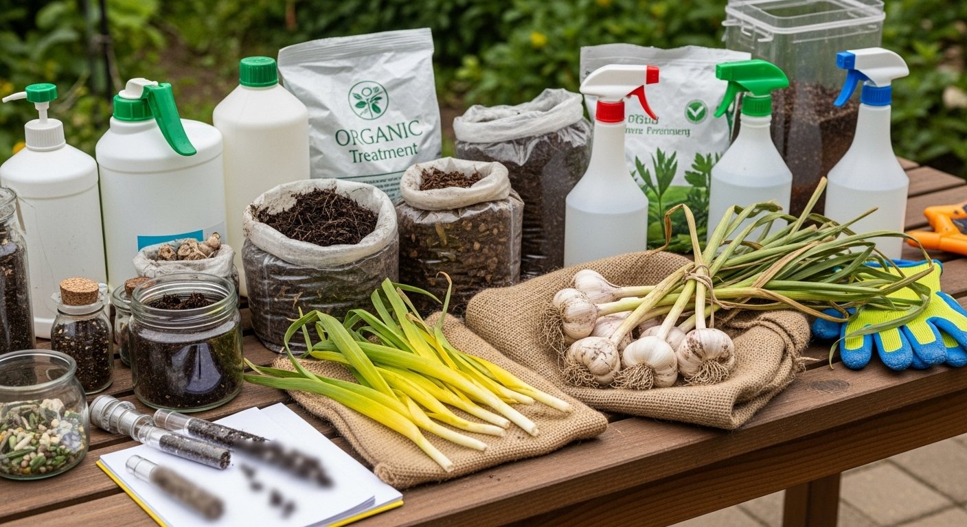Effective Treatments for Yellowing Garlic Leaves