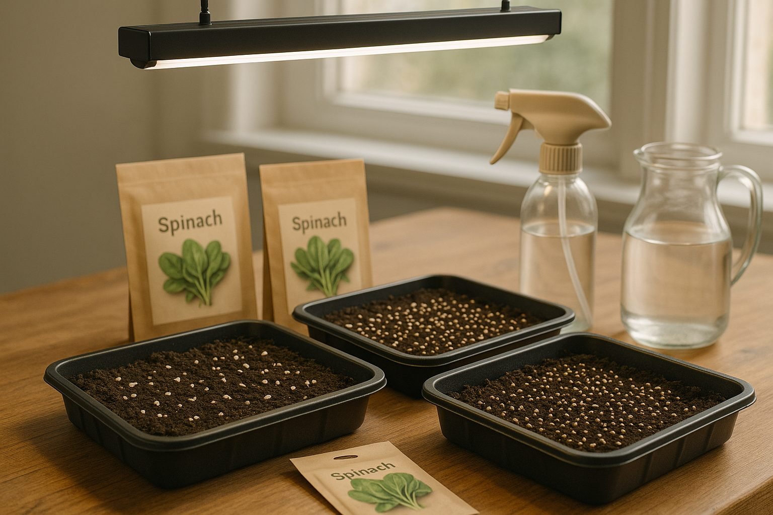 Essentials for Growing Spinach Microgreens