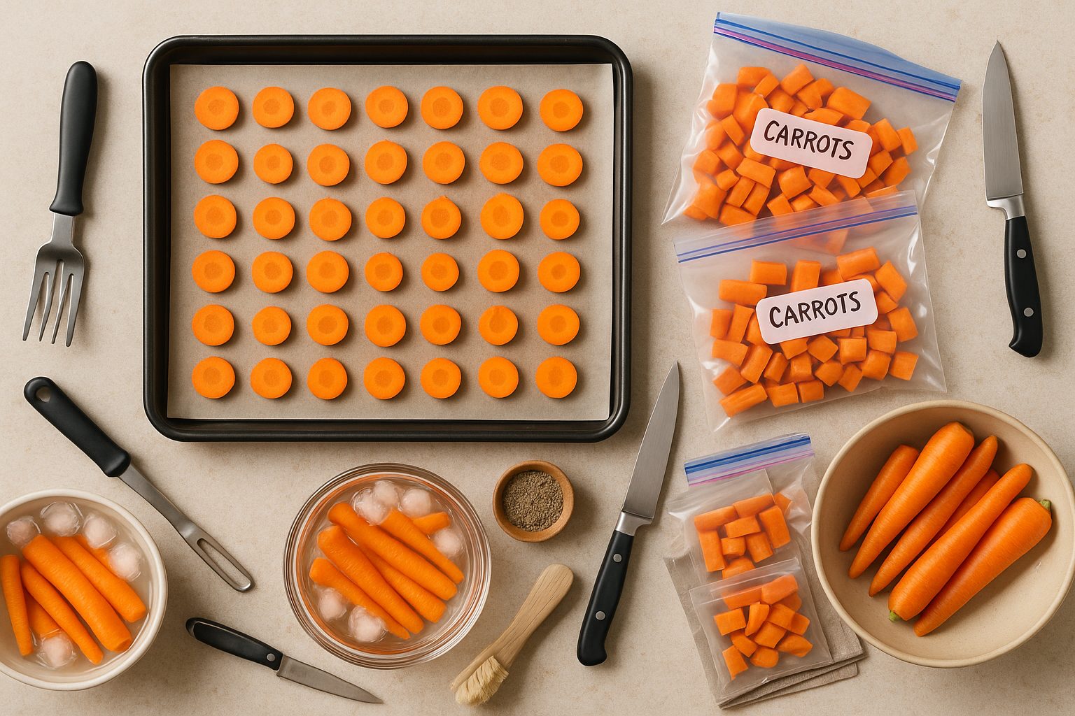 Freezing Carrots for Long-Term Use