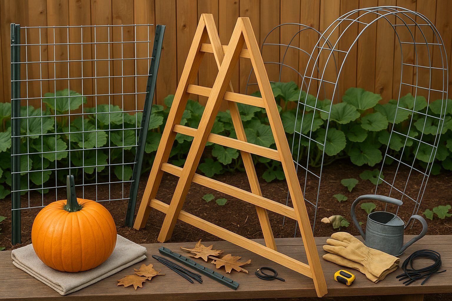 Growing Pumpkins Vertically