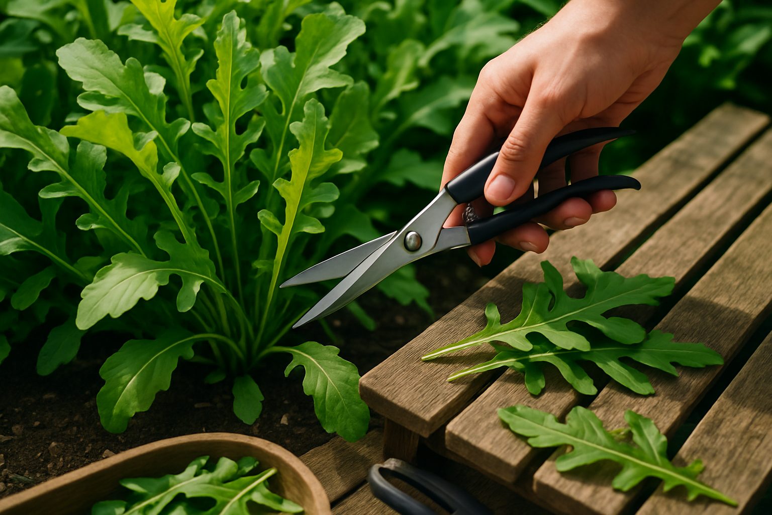 Harvesting Arugula for Best Flavor