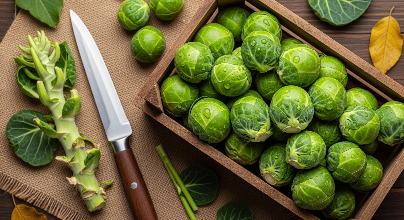 Harvesting Brussels Sprouts and Beyond