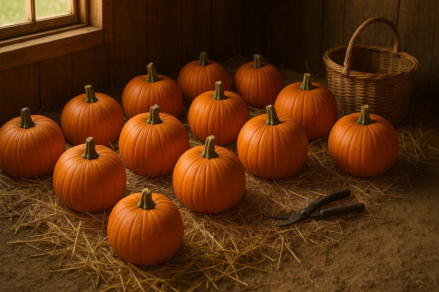 Harvesting Pumpkins and Curing for Storage