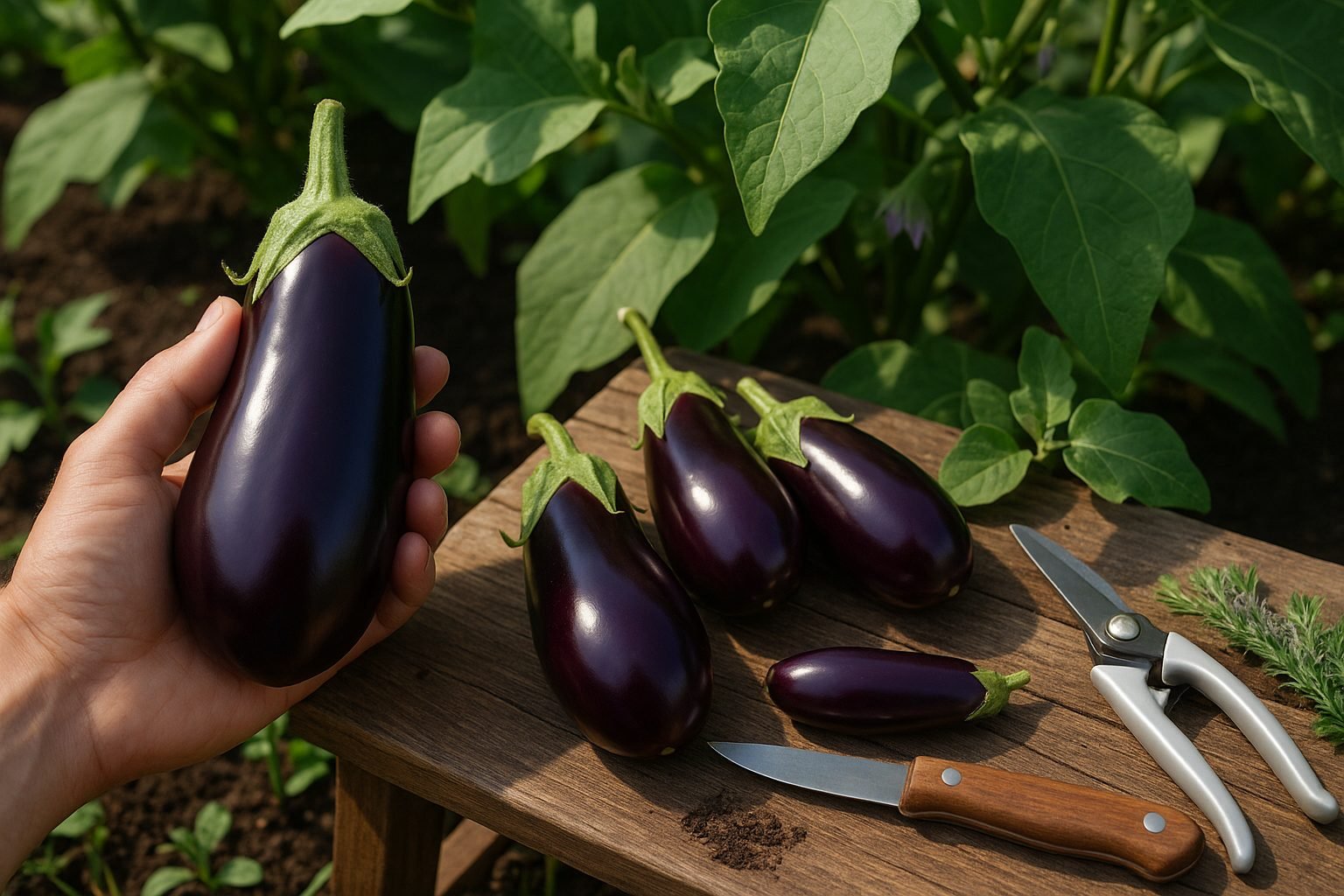 Harvesting Tools for Eggplant