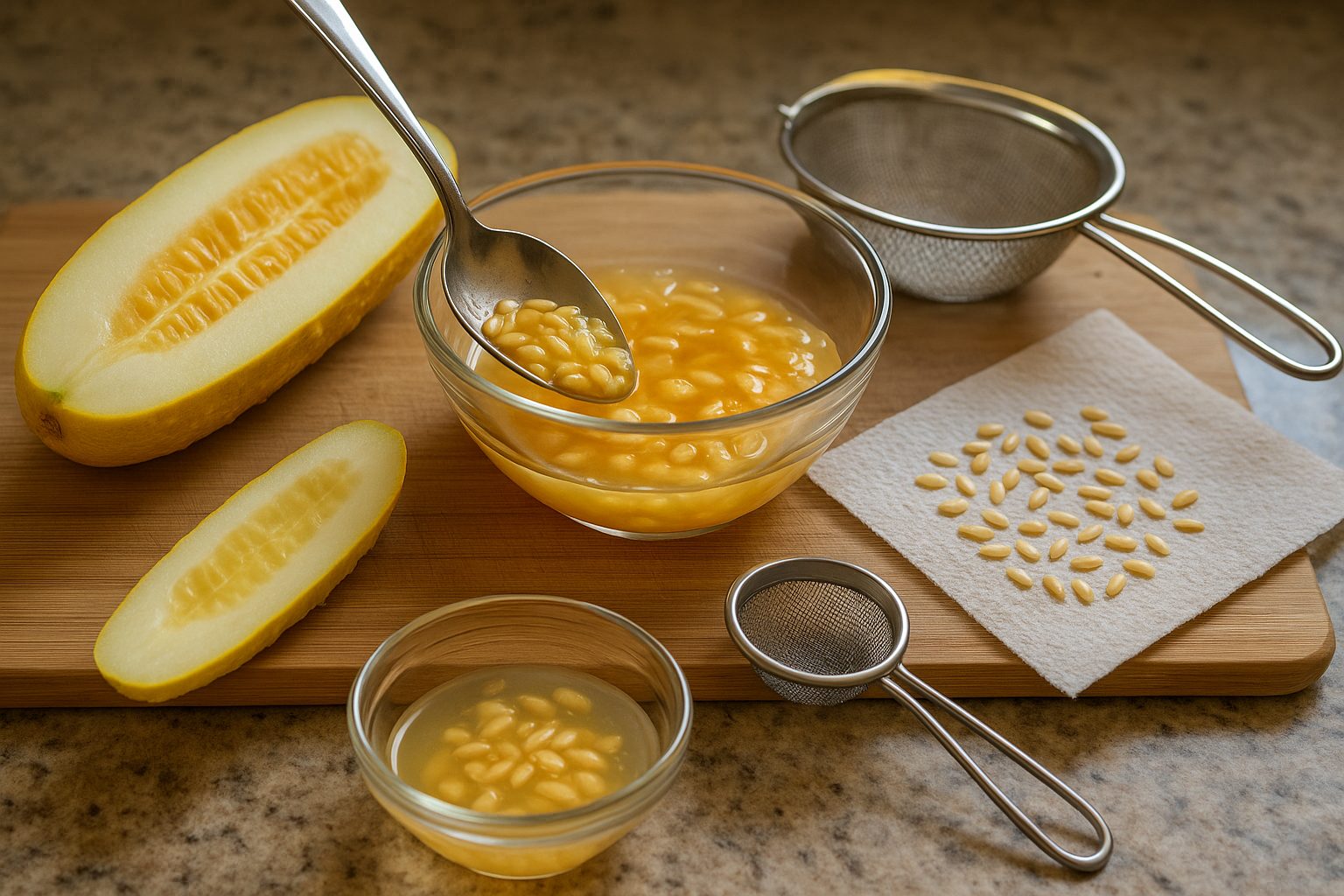 Harvesting and Extracting Cucumber Seeds