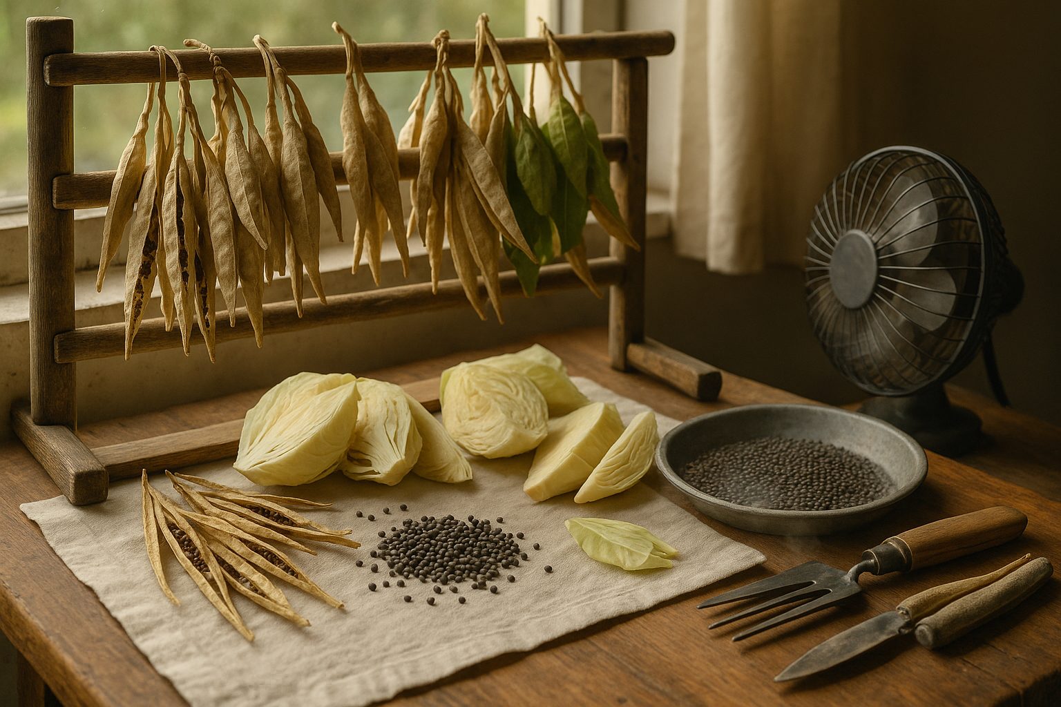 Harvesting and Processing Cabbage Seeds