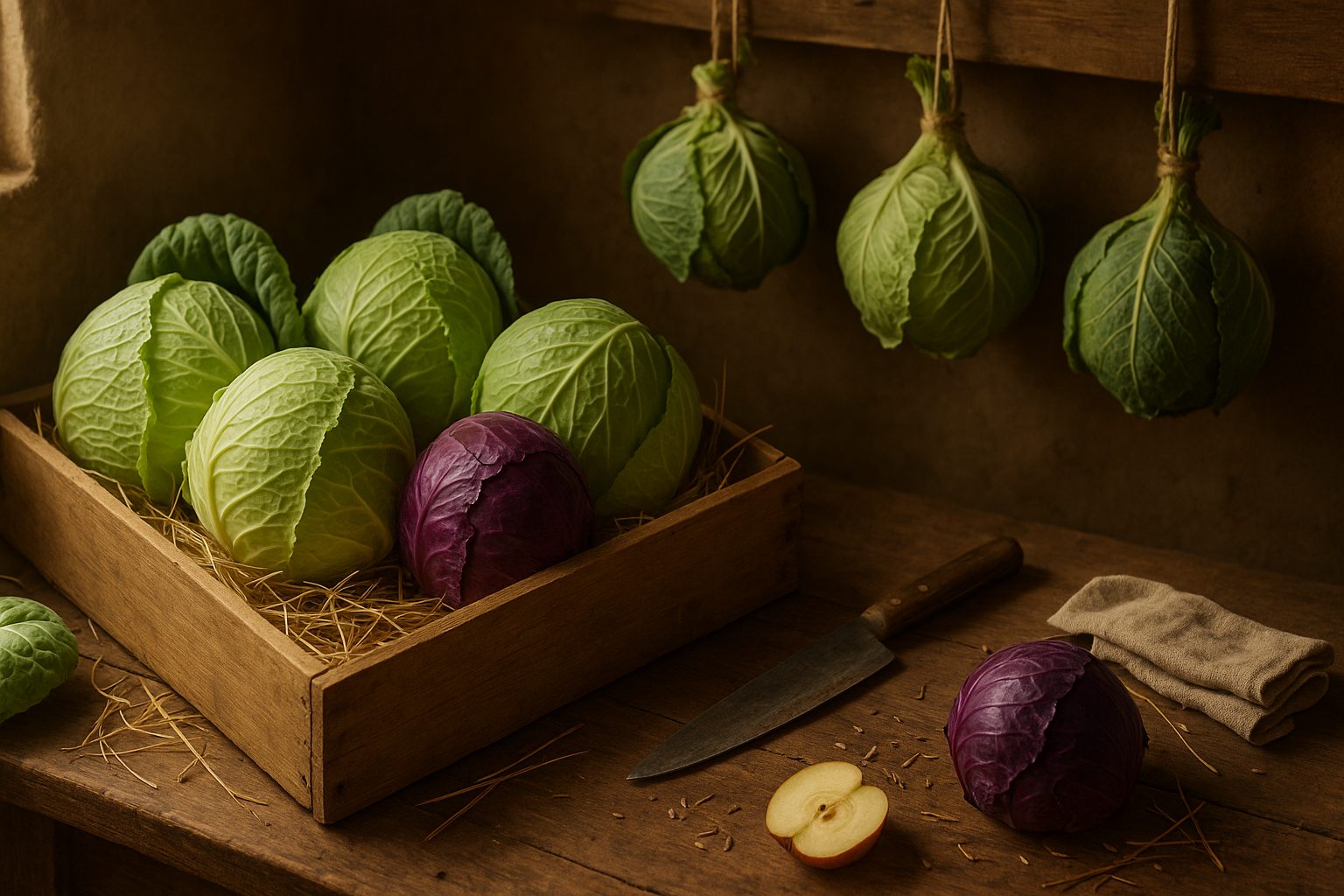 Harvesting and Storing Cabbage