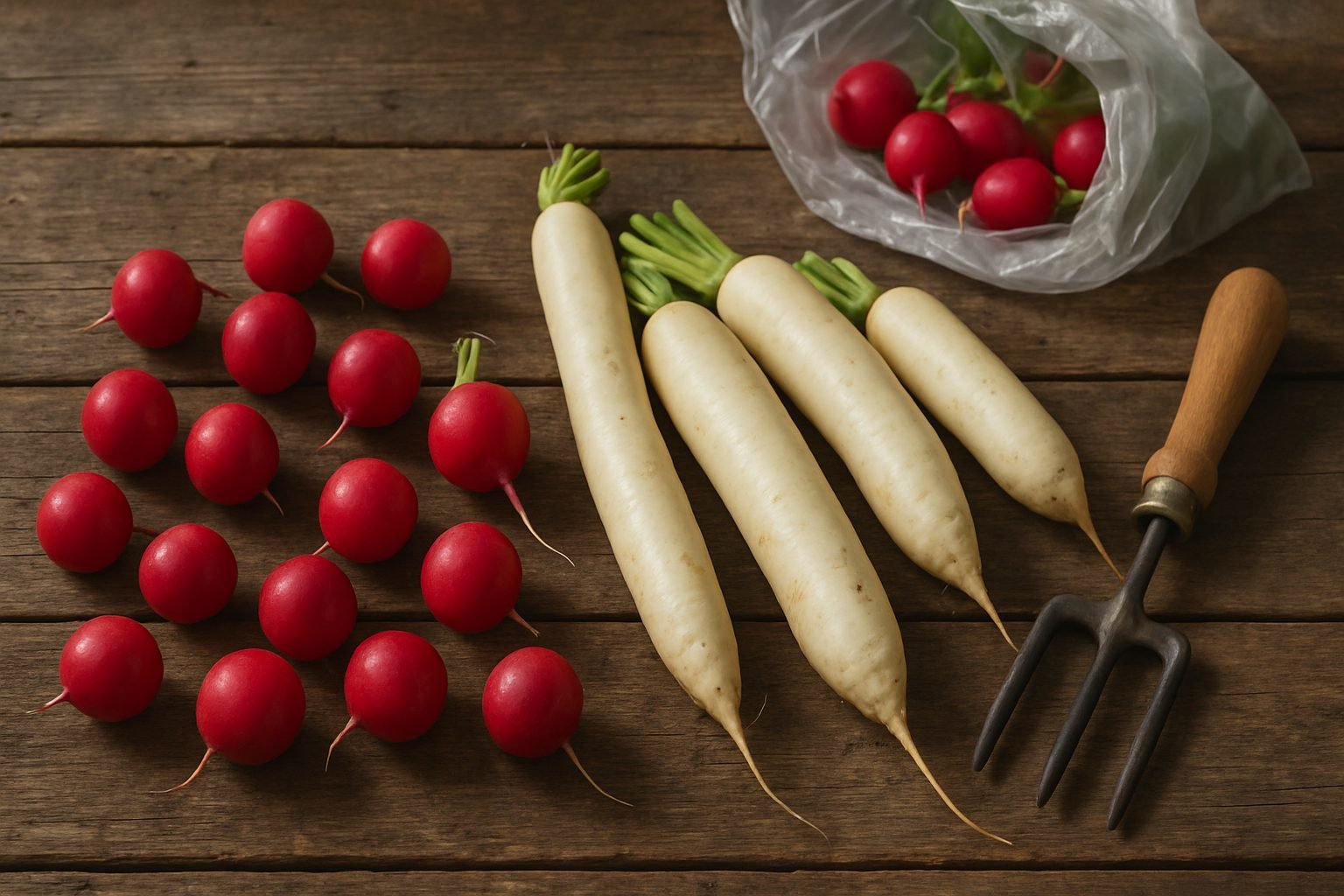 Harvesting and Storing Radishes