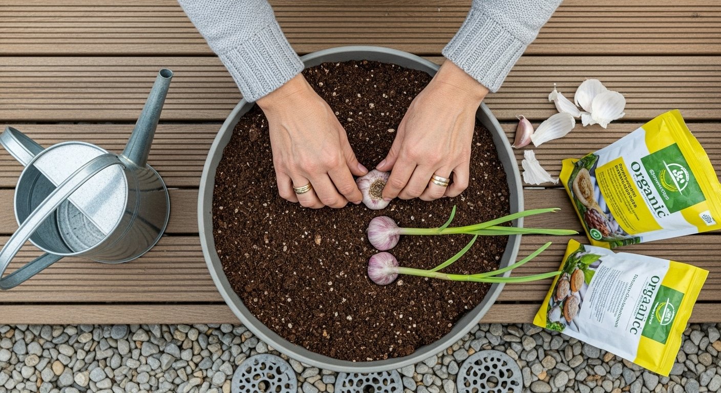 How and When to Plant Garlic in Pots
