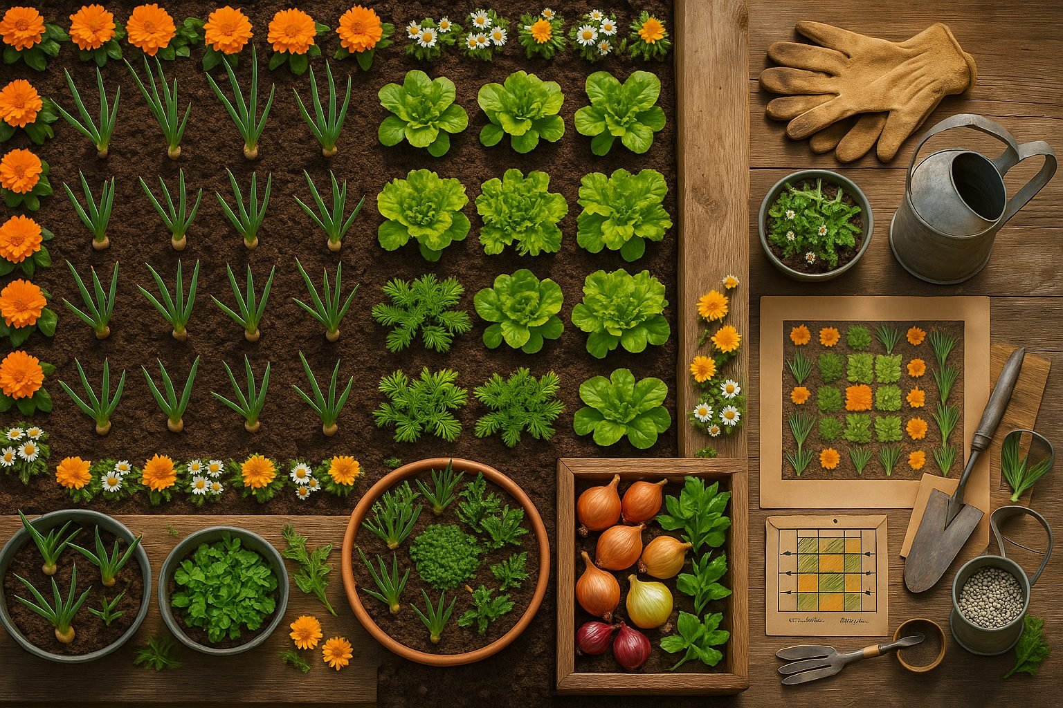 How to Arrange Your Onion Garden with Companions