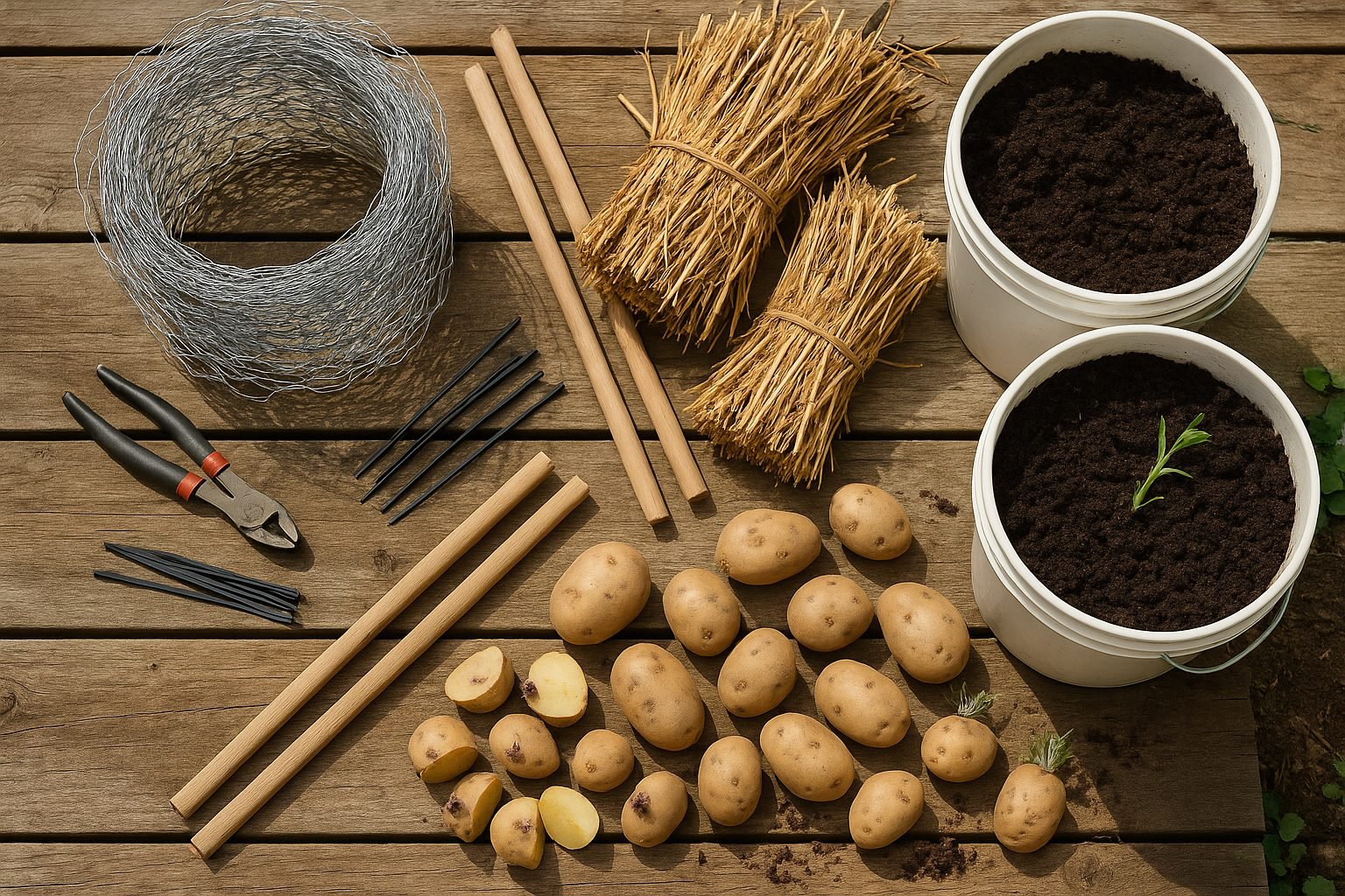 How to Build a Potato Tower