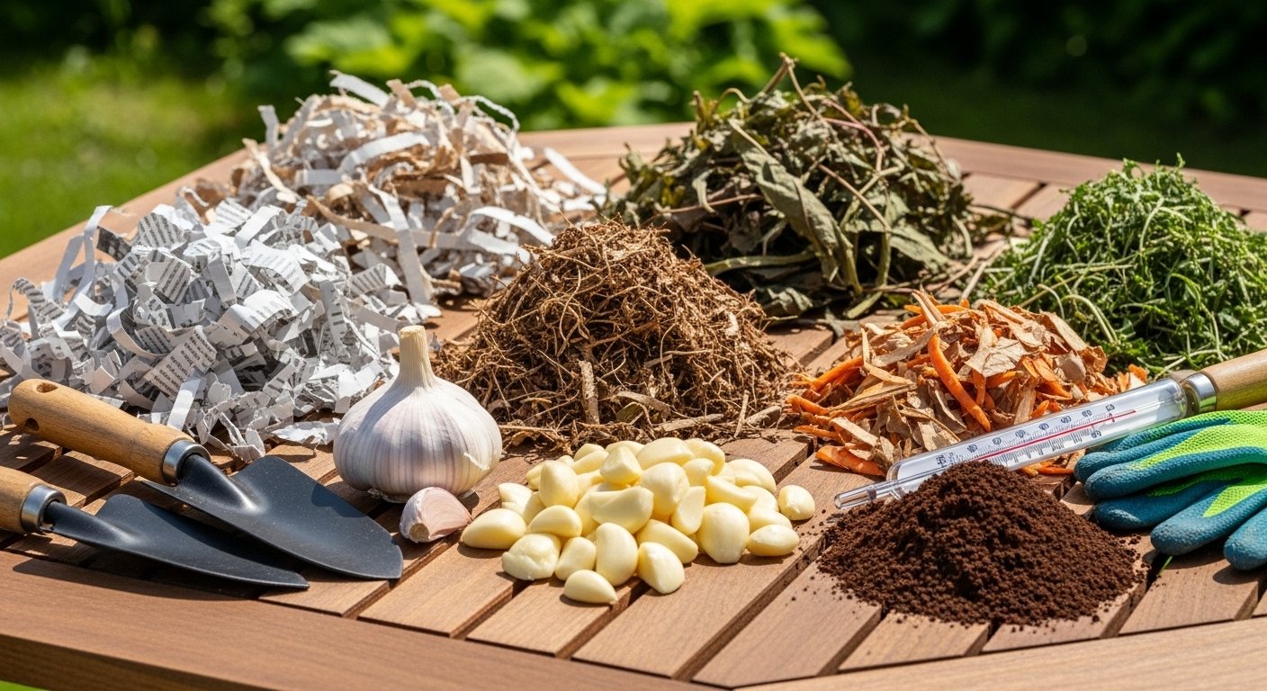 How to Compost Garlic Properly