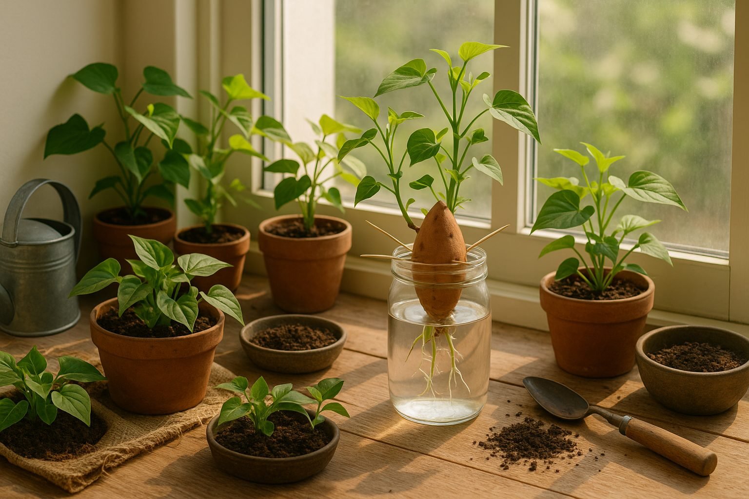 How to Grow Sweet Potato Leaves at Home
