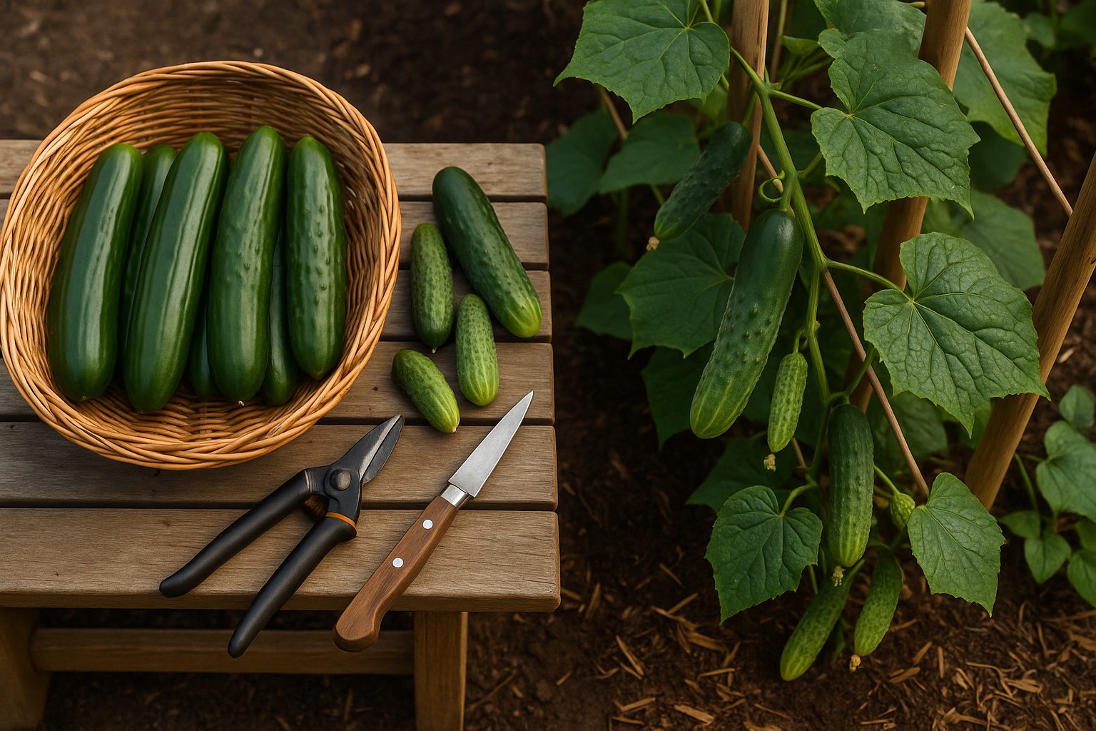 How to Harvest Cucumbers