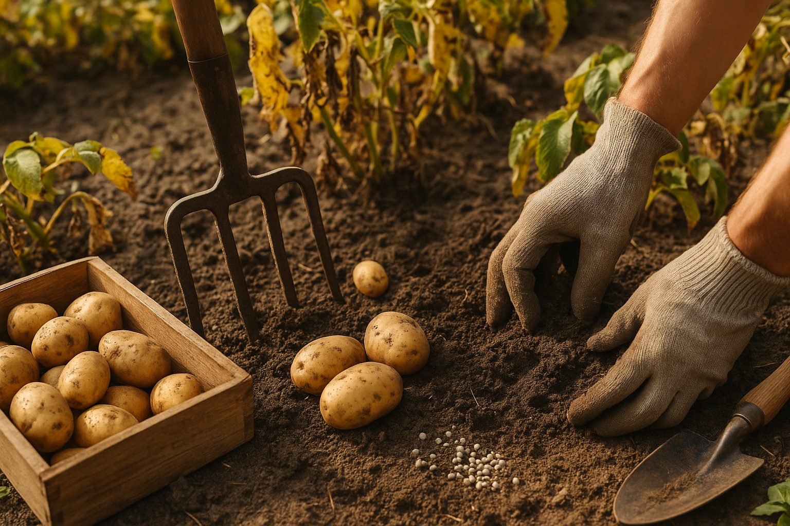 How to Harvest Potatoes Safely