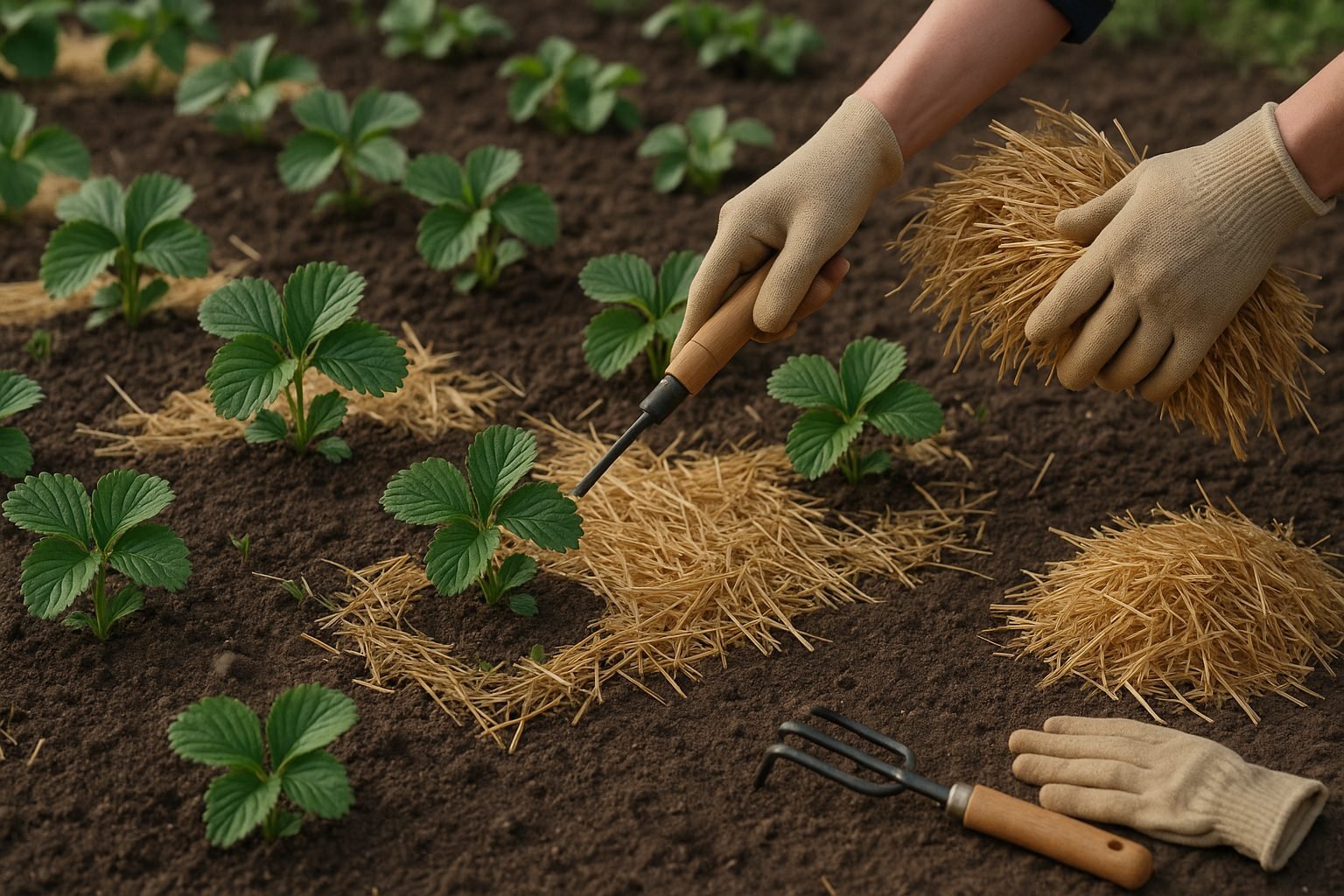 How to Mulch Strawberries Step-by-Step