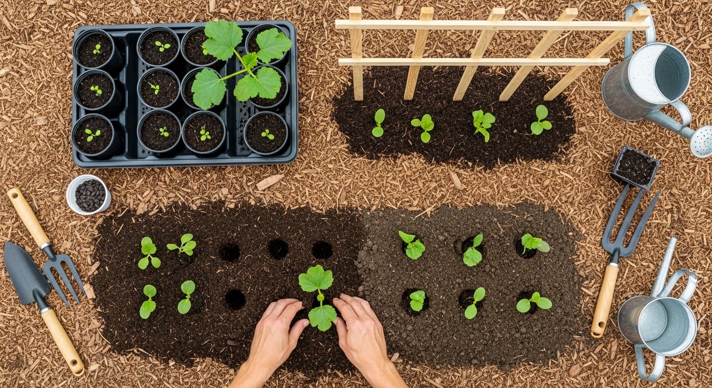 How to Plant Zucchini Seed Starter Plant Methods