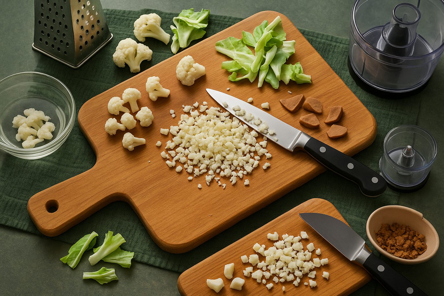 How to Prepare Cauliflower Scraps for Composting