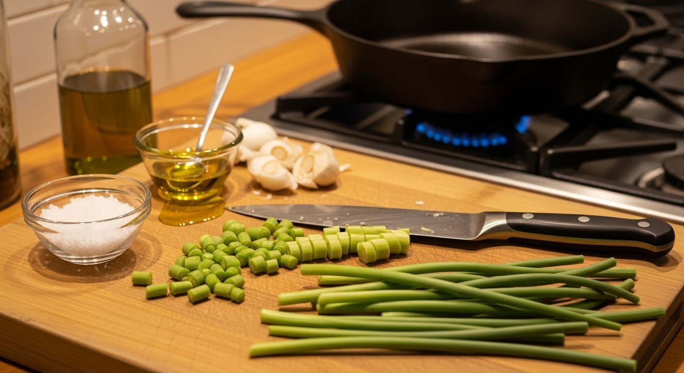 How to Prepare and Cook Garlic Scapes