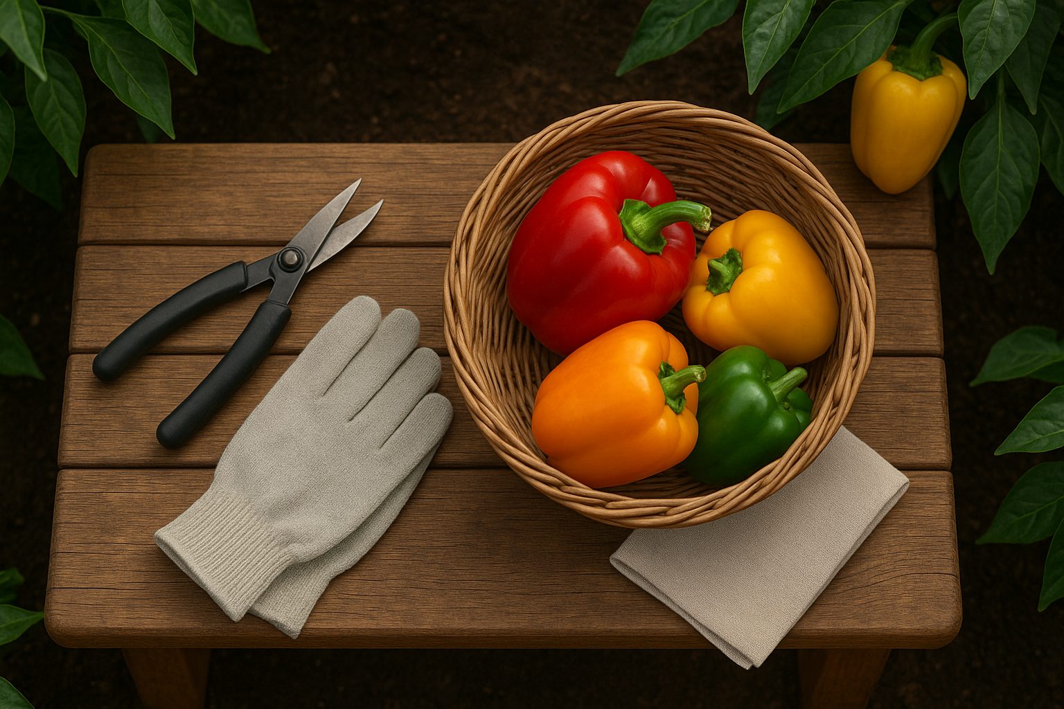 How to Properly Harvest Bell Peppers