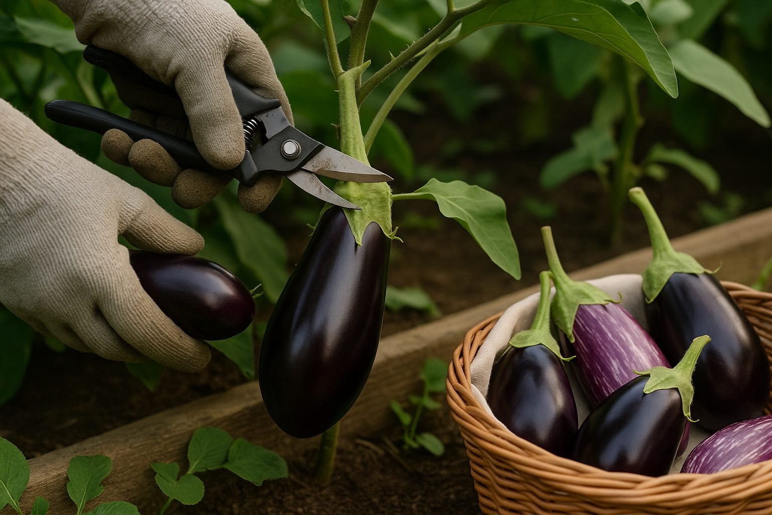 How to Properly Harvest Eggplant