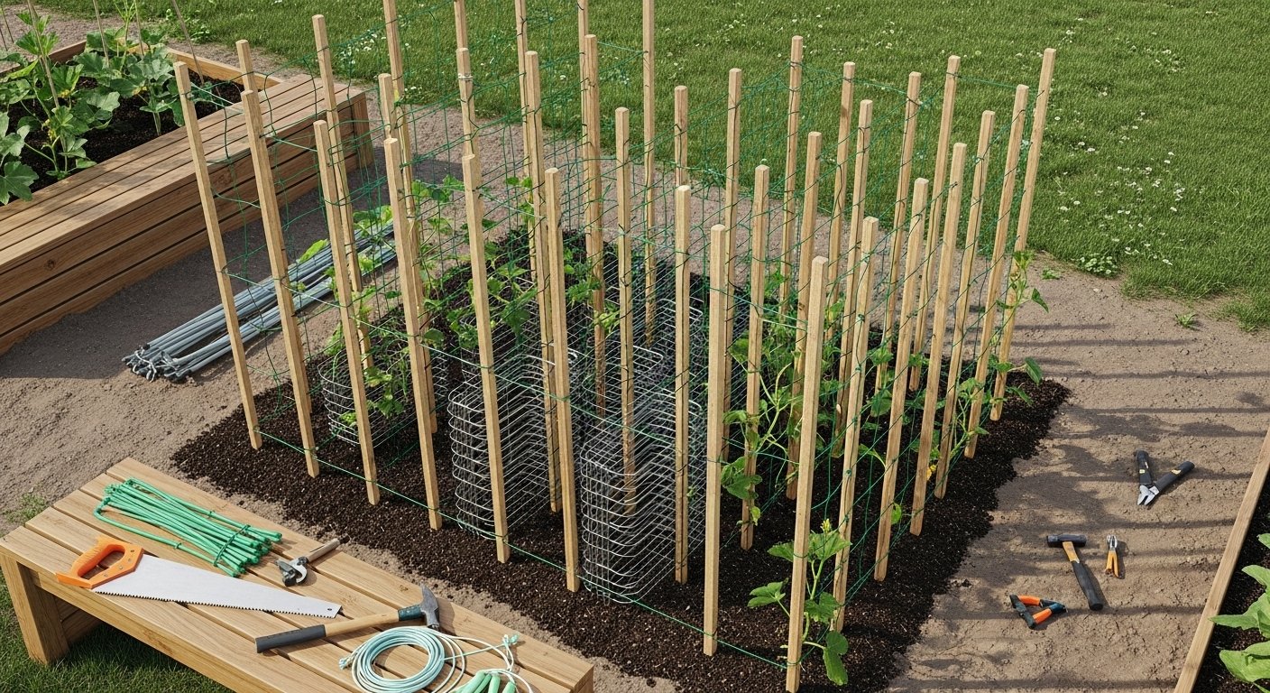 How to Set Up Vertical Supports Trellises