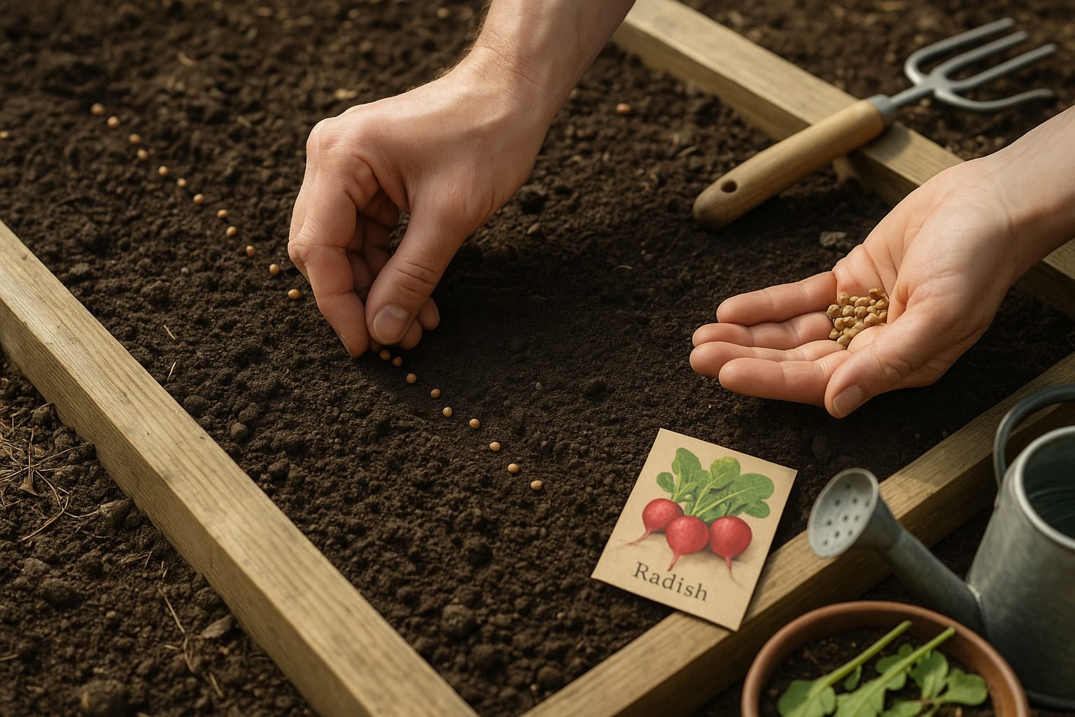 How to Sow Radish Seeds