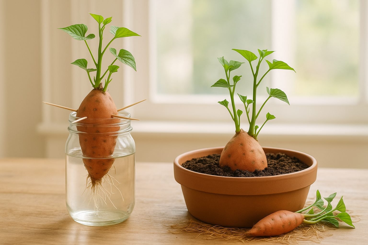 How to Start Sweet Potato Slips Step-by-Step