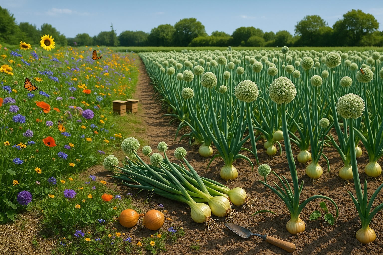 How to Support and Enhance Pollinators in Onion Fields