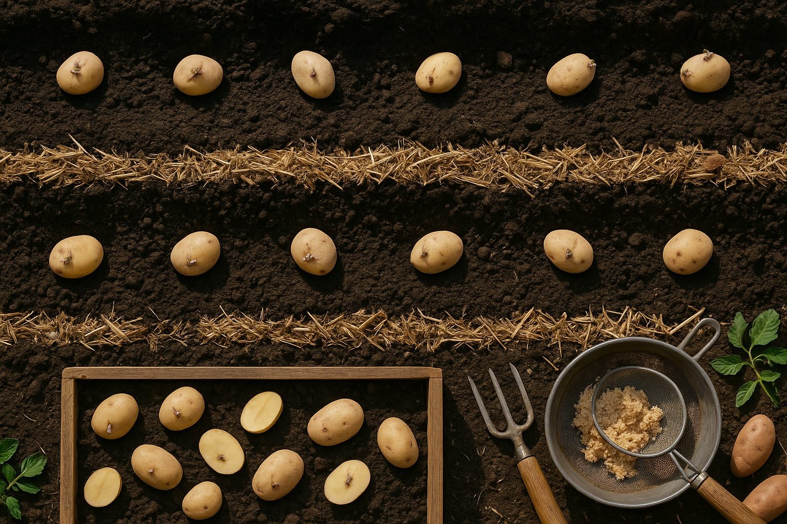 Ideal Spacing for Planting Potato Seed Pieces
