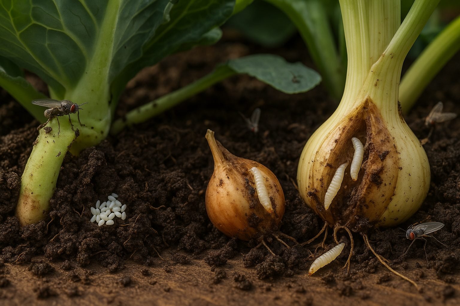 Identifying Root Maggots and Their Damage
