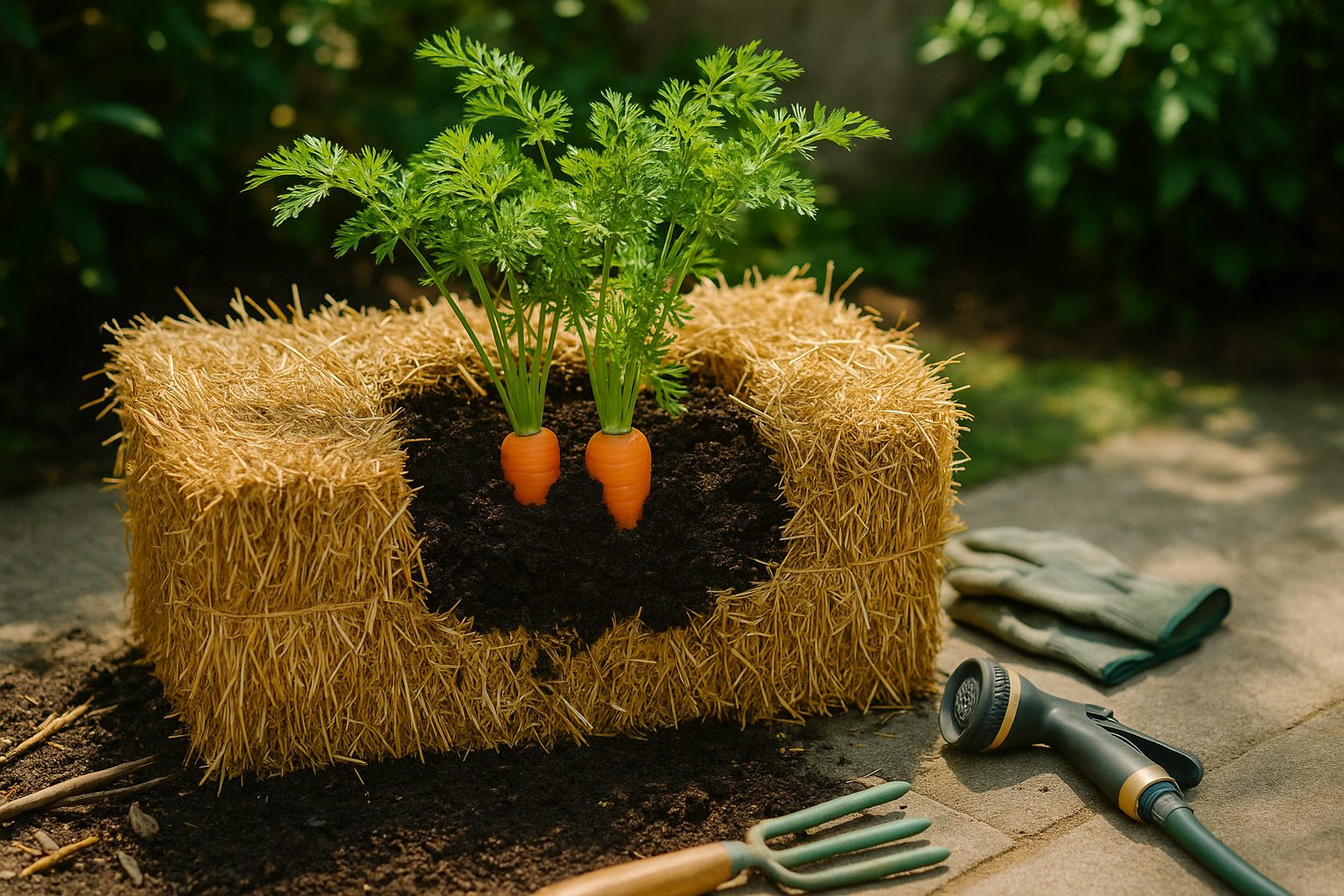 Introduction to Straw Bale Gardening for Carrots