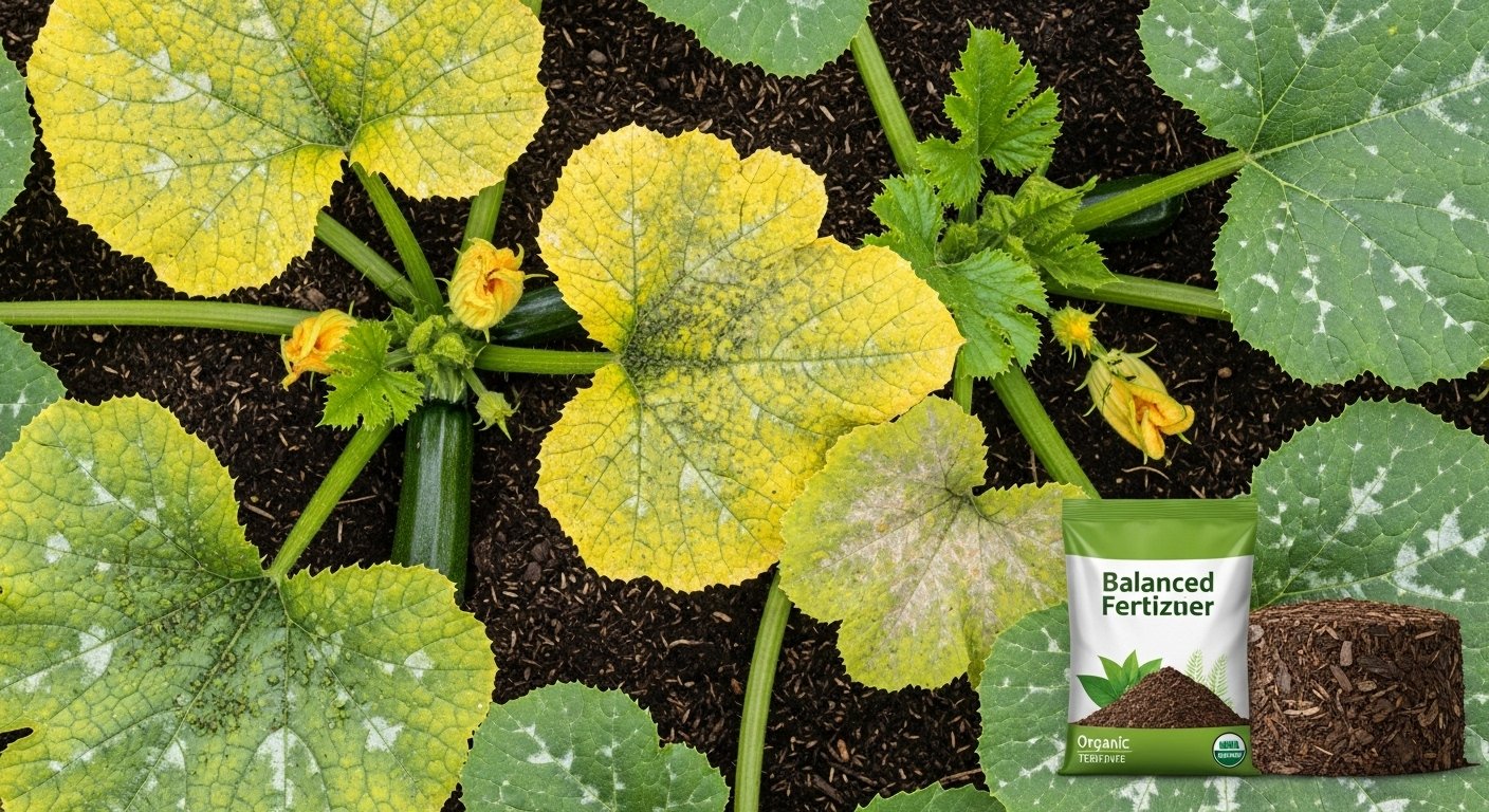 Main Causes of Yellow Zucchini Leaves