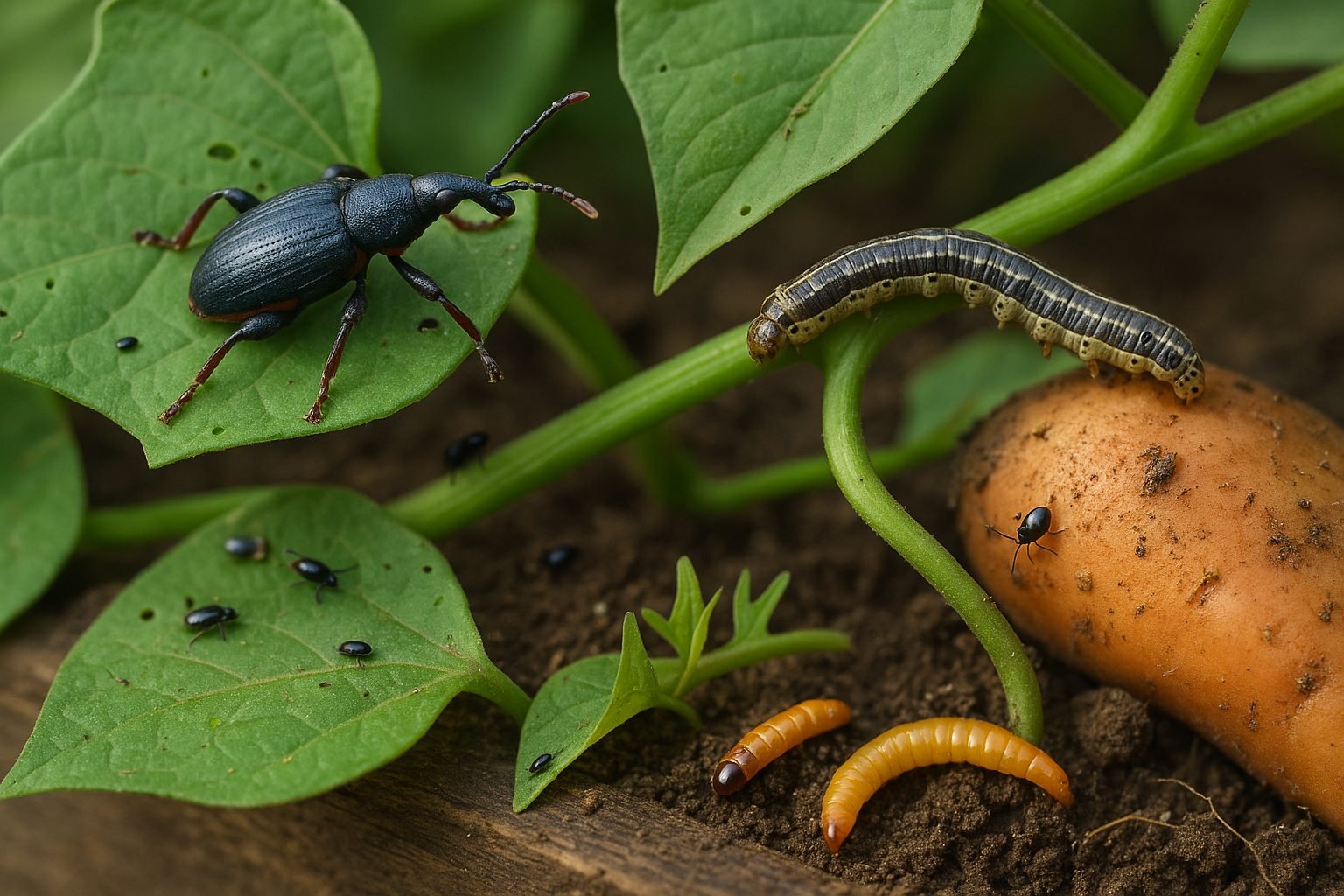 Major Pests Affecting Sweet Potatoes