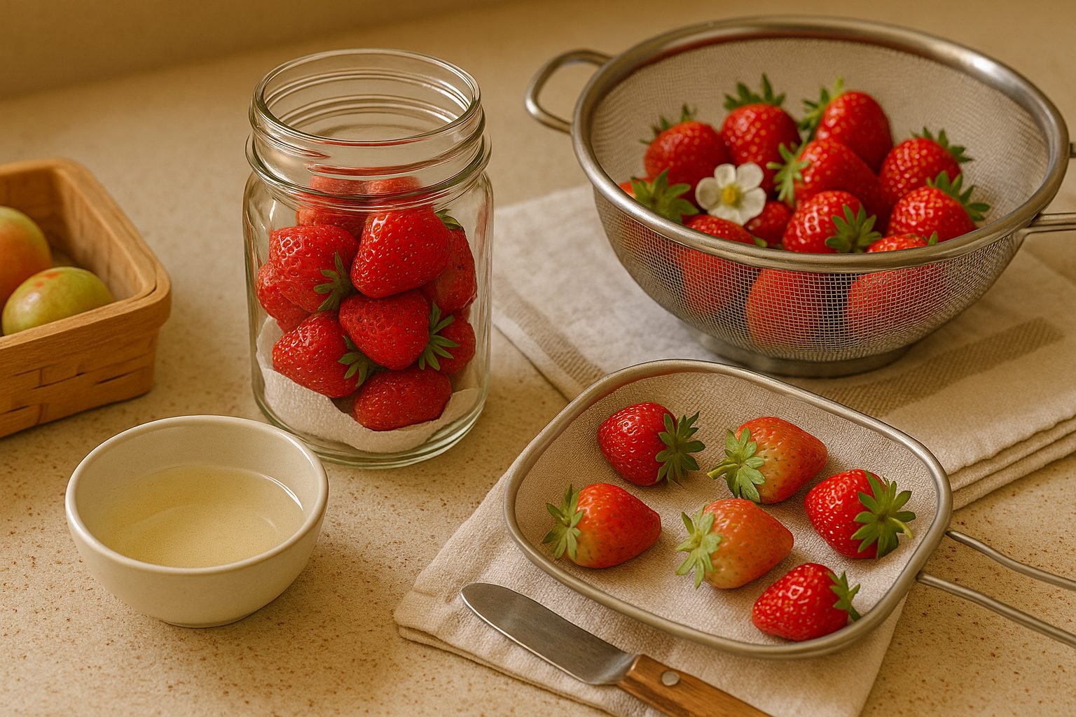 Methods for Storing Fresh Strawberries