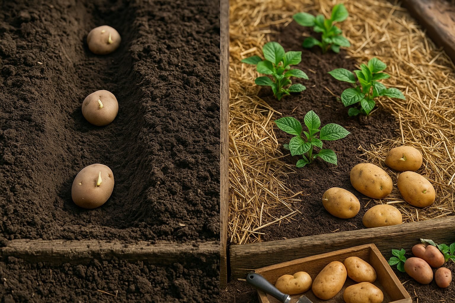 Methods to Grow Potatoes Without Hilling