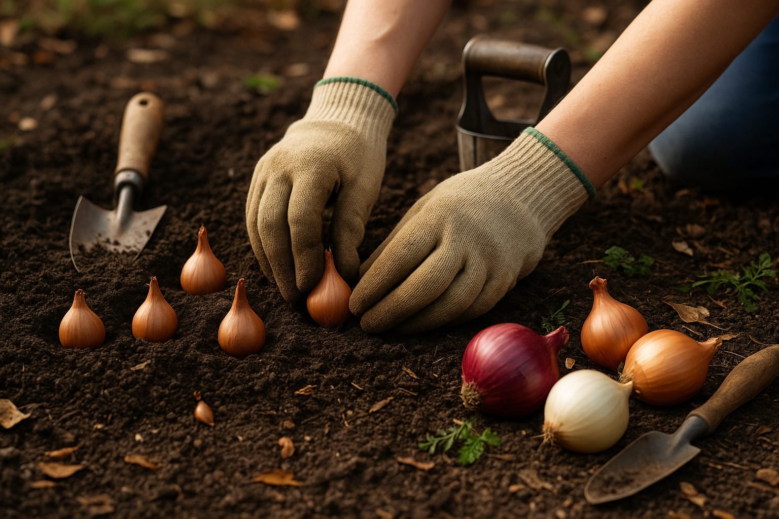 Planting Allium Bulbs