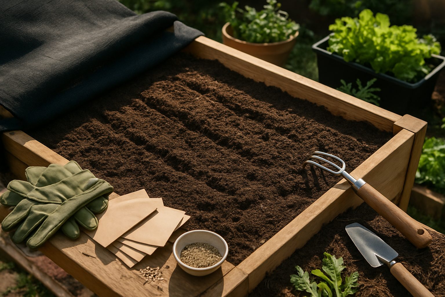 Planting Arugula in Raised Beds