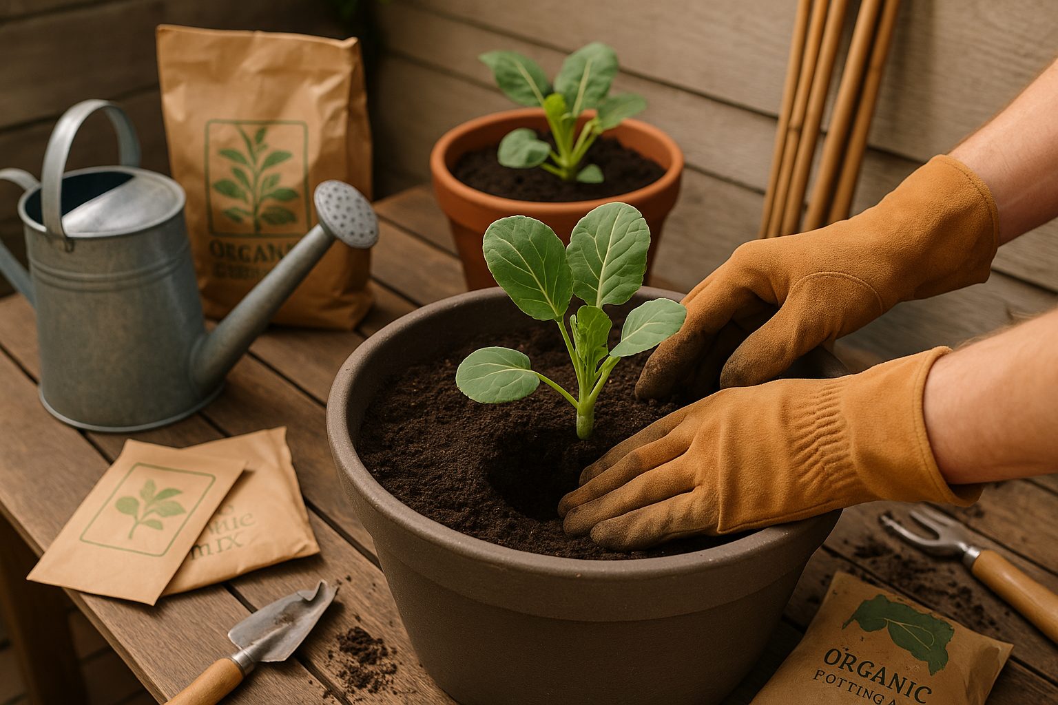 Planting Brussels Sprouts in Containers Step-by-Step