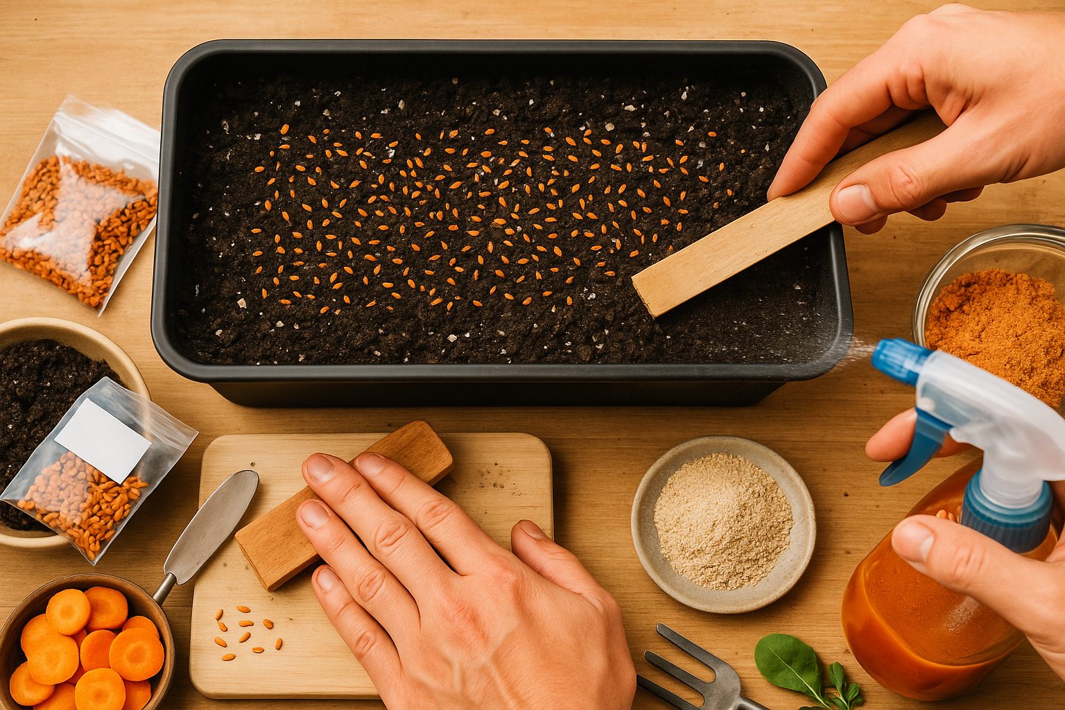 Planting Carrots in Containers