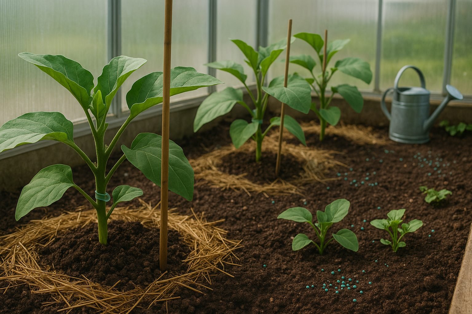Planting Eggplants in the Greenhouse