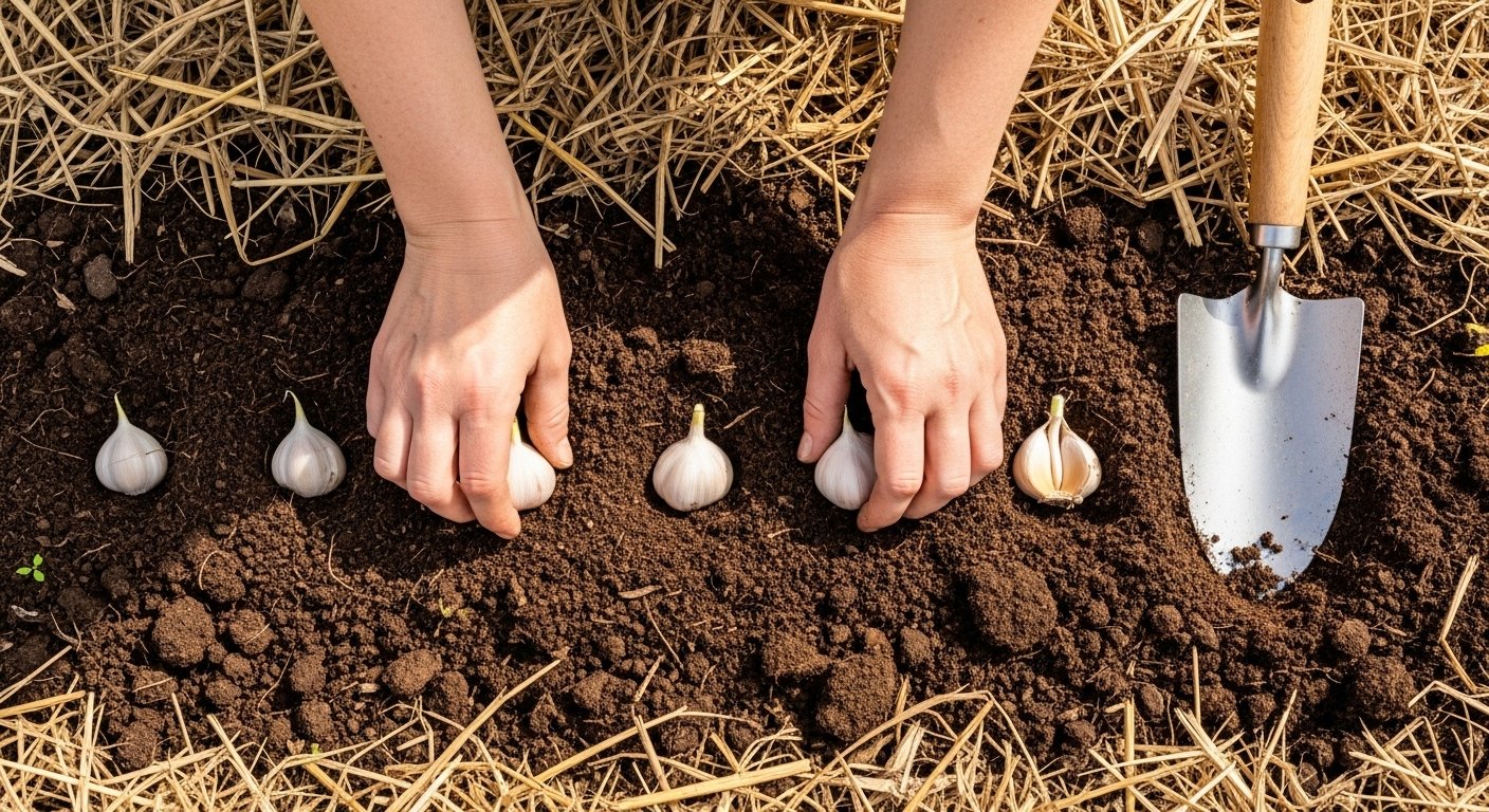Planting Garlic Cloves for Strong Growth